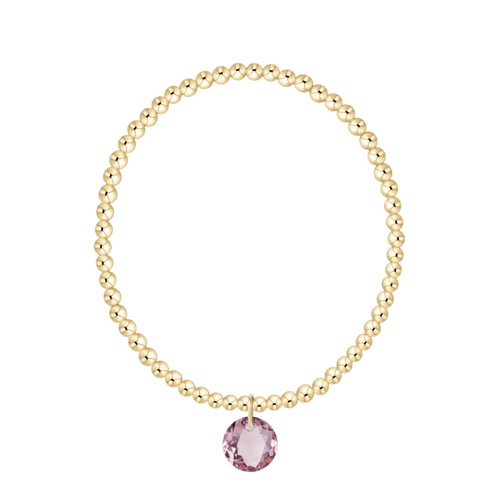 Enewton Reflections Purple Crystal Birthstone Bracelet – 3mm 14kt Gold-Filled Enewton Reflections Purple Crystal Birthstone Bracelet – 3mm 14kt Gold-Filled Bracelet