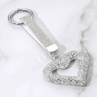 Bling Studded Heart Keychain / Bag Charm