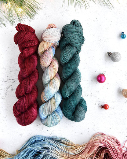 Destination Yarn fingering weight yarn Frasier Fir