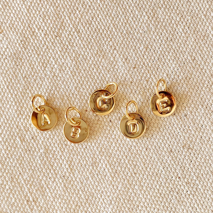 Gold Filled Waterproof Initial Charms Gold Filled Waterproof Initial Charms Necklaces
