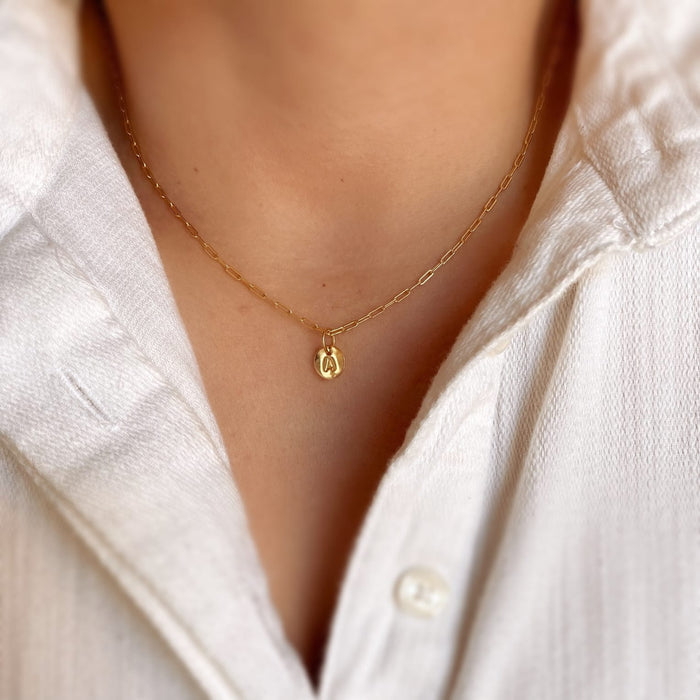 Gold Filled Waterproof Initial Charms Gold Filled Waterproof Initial Charms Necklaces