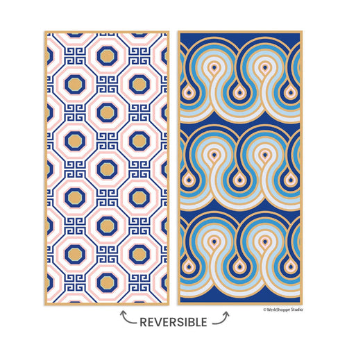 Greek Key Tiles Microfiber Beach and Pool Towel