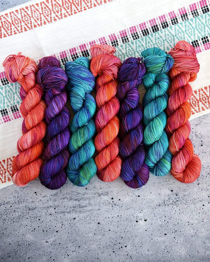 Destination Yarn fingering weight yarn First Class Silk Guatapé