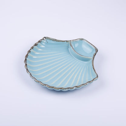 Handmade Decorative Ceramic Platter For Serving & Decor - BLUE