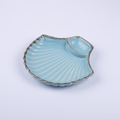Handmade Decorative Ceramic Platter For Serving & Decor - BLUE
