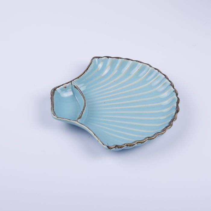 Handmade Decorative Ceramic Platter For Serving & Decor - BLUE