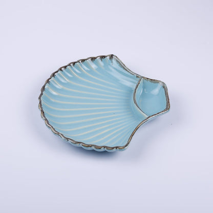 Handmade Decorative Ceramic Platter For Serving & Decor - BLUE