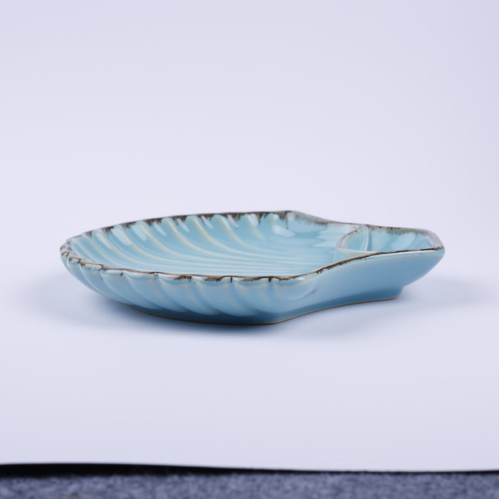 Handmade Decorative Ceramic Platter For Serving & Decor - BLUE