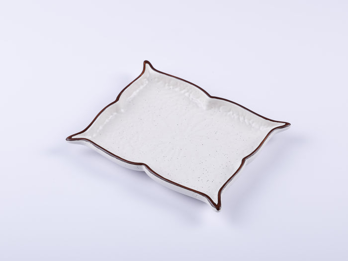 Handmade Decorative Ceramic Platter For Serving & Decor - CHARM-SQR
