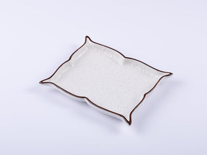 Handmade Decorative Ceramic Platter For Serving & Decor - CHARM-SQR