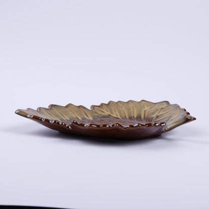 Handmade Decorative Ceramic Platter For Serving & Decor -AUTUMN
