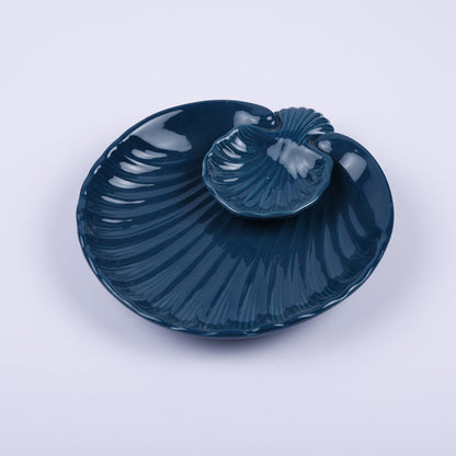Handmade Decorative Ceramic Platter For Serving & Decor -NAVY