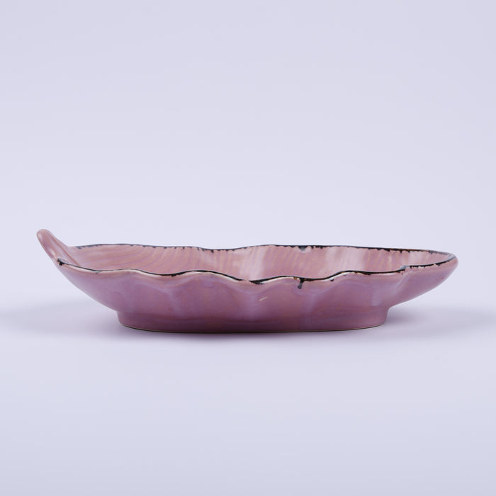 Handmade Decorative Ceramic Platter For Serving & Decor -PINKLEAF