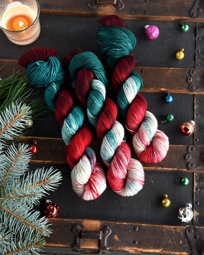 Destination Yarn fingering weight yarn Home Alone House