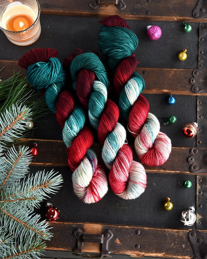 Destination Yarn fingering weight yarn Home Alone House