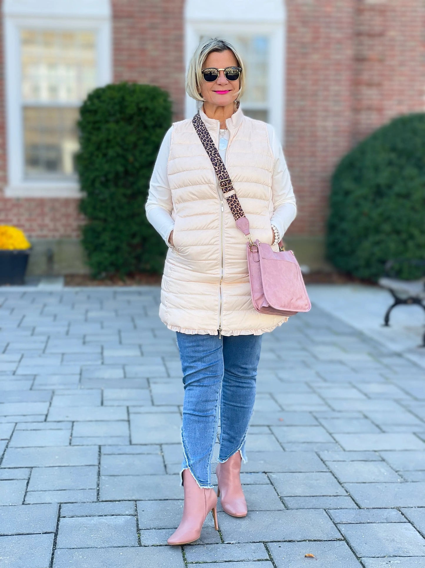 LULU-B BLUSH PUFFER VEST