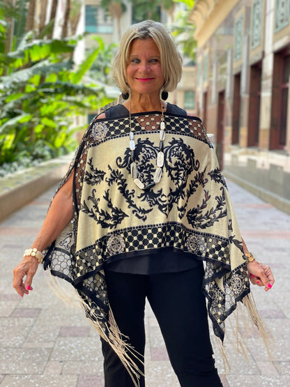 FOLLOW YOUR HEART BURNOUT 7 WAY SCARF
