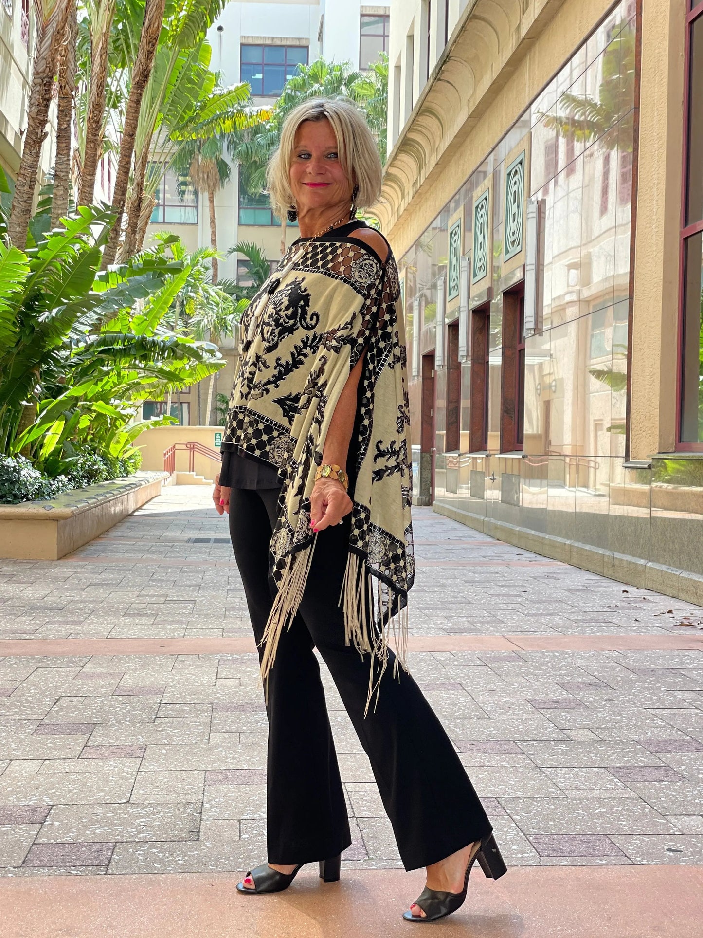 FOLLOW YOUR HEART BURNOUT 7 WAY SCARF