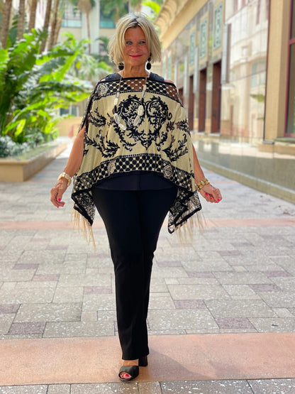 FOLLOW YOUR HEART BURNOUT 7 WAY SCARF