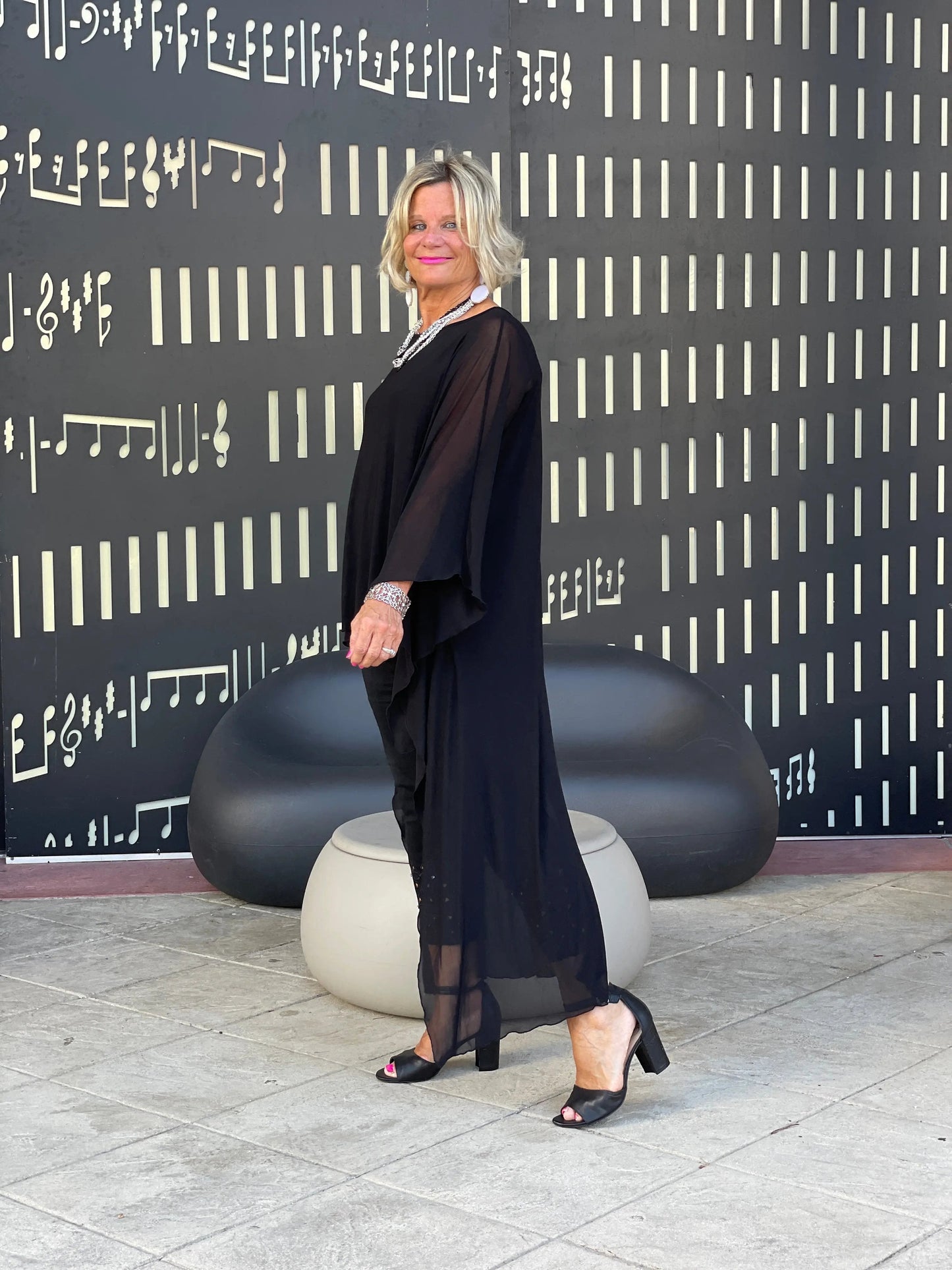 BLACK SPLASH TUNIC