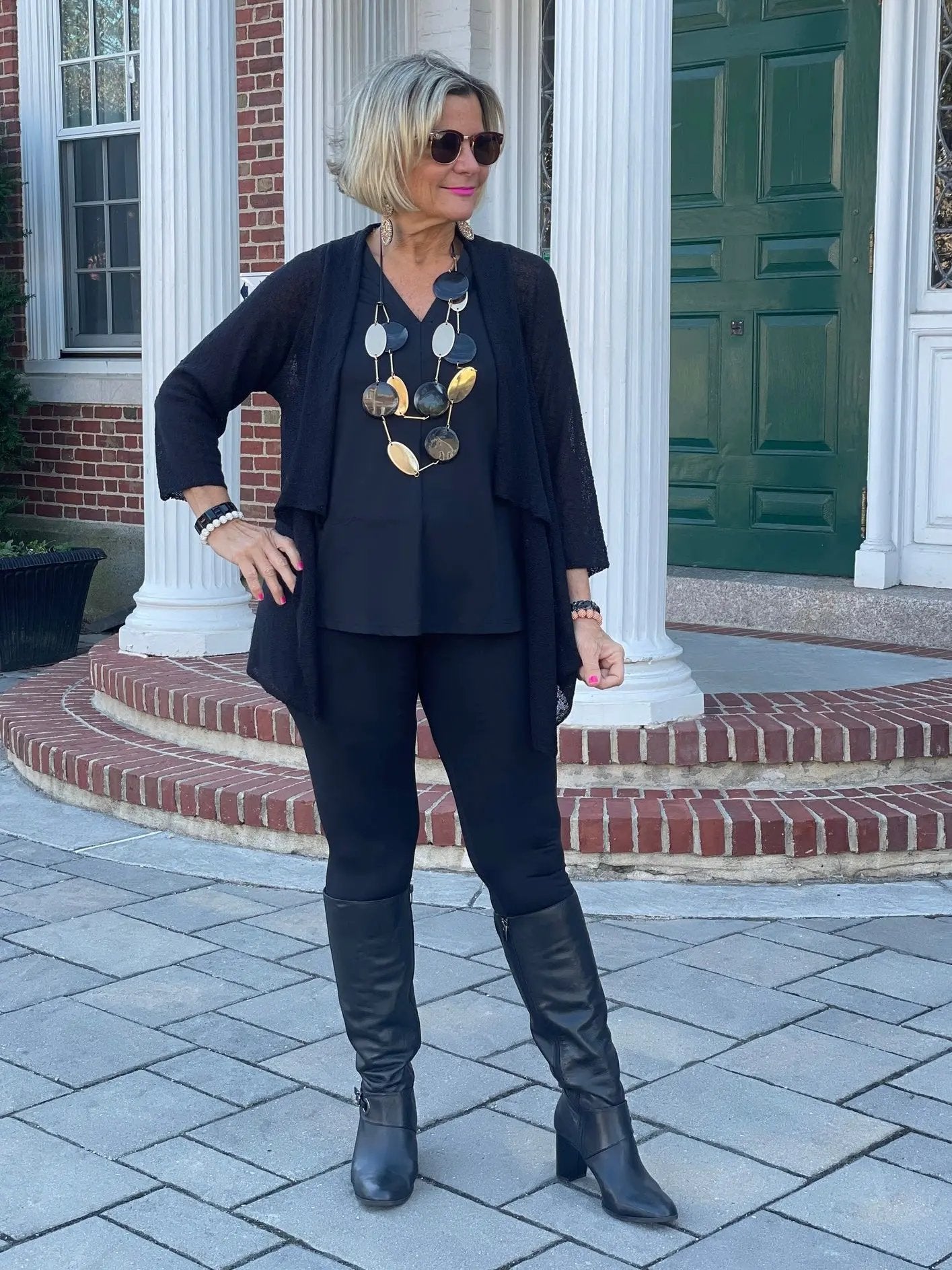 BLACK MESH RUFFLE WRAP