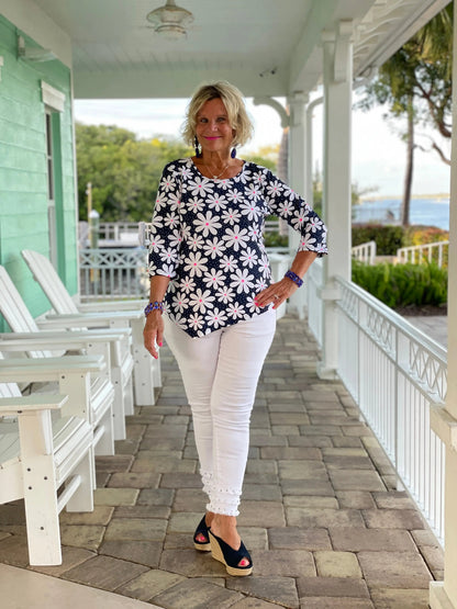 DAISY DAY ASYMMETRIC TOP
