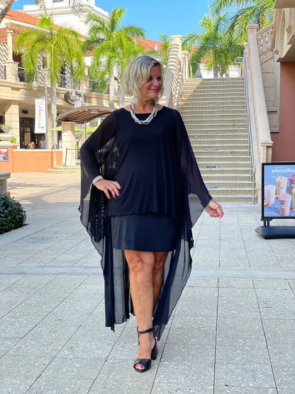 BLACK SPLASH TUNIC