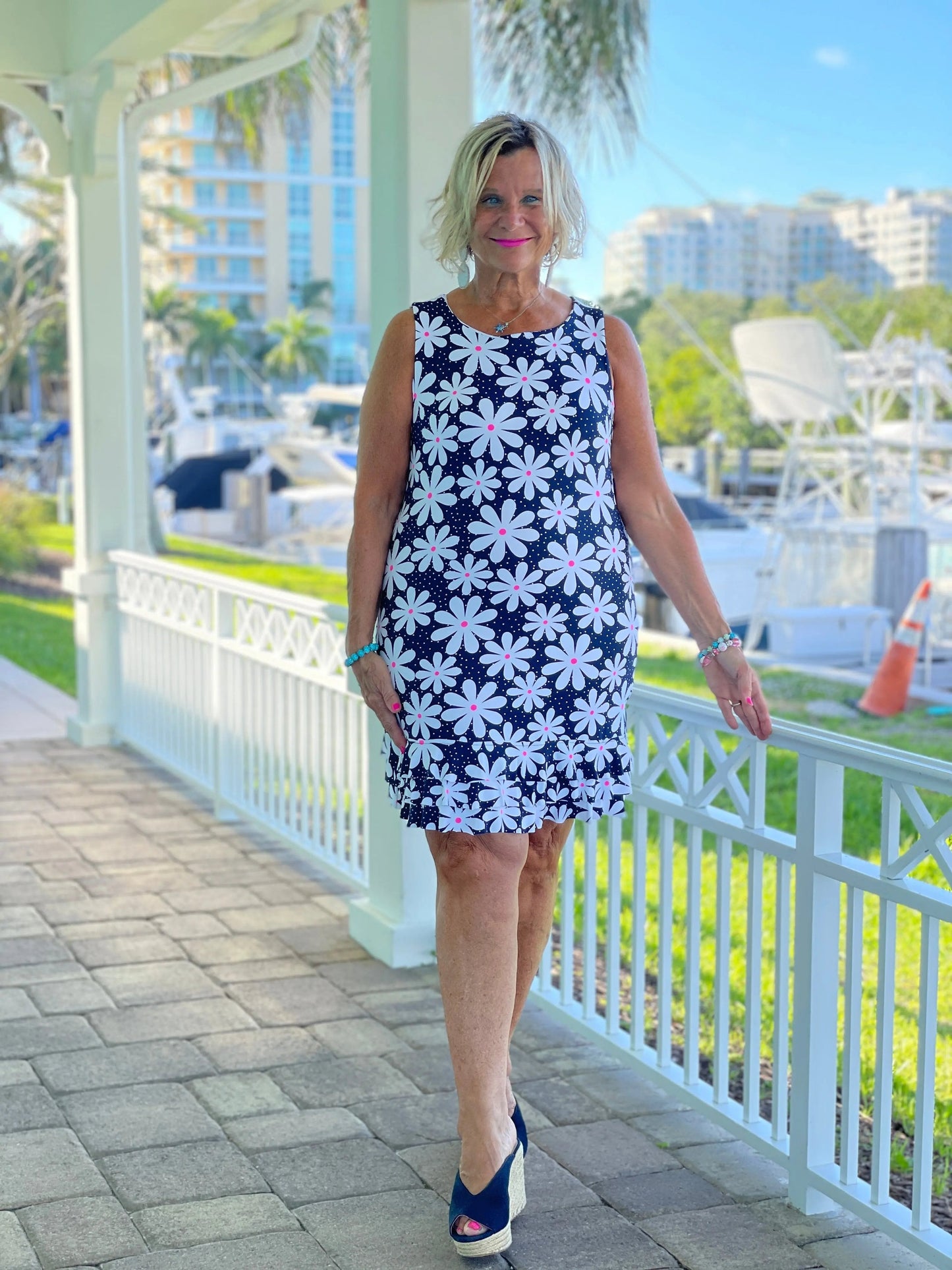 DAISY SHIFT RUFFLE DRESS