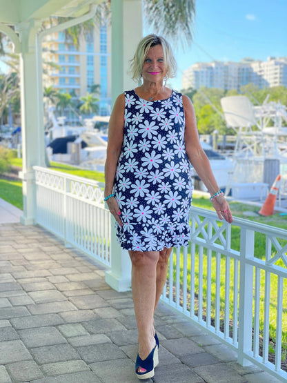 DAISY SHIFT RUFFLE DRESS