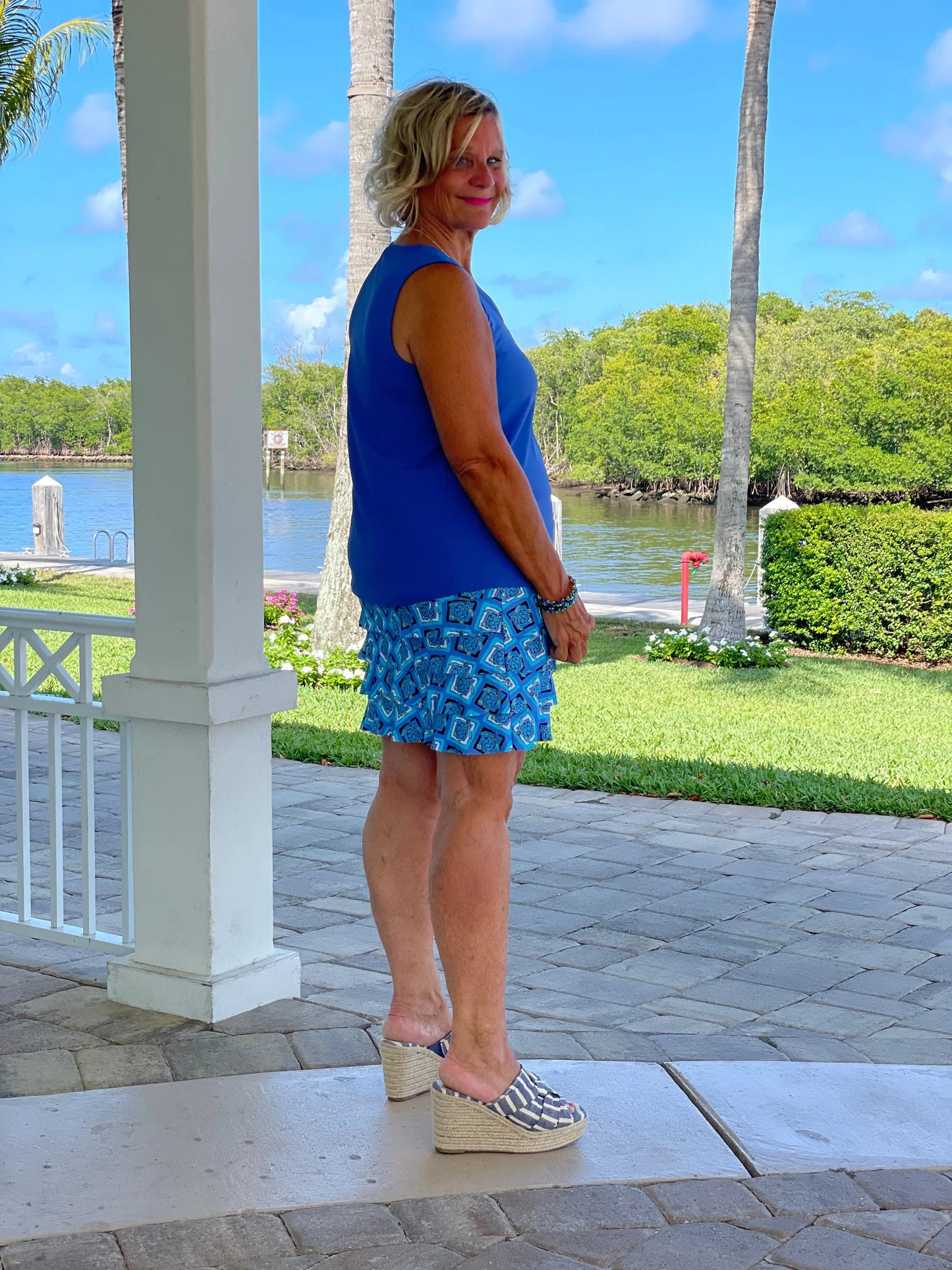 BAHAMA BLUE TURTLE CHA CHA SKORT
