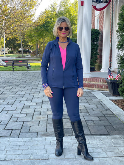 LULU-B BLACK TRAVEL LEGGINGS