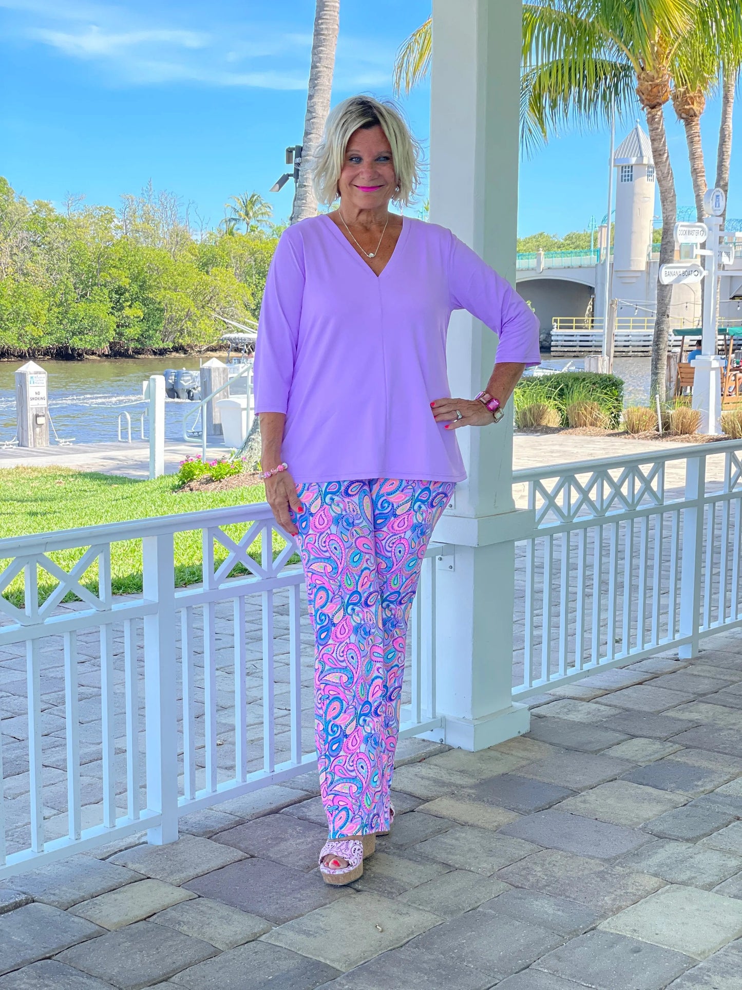 CAROLINA PAISLEY PALAZZO
