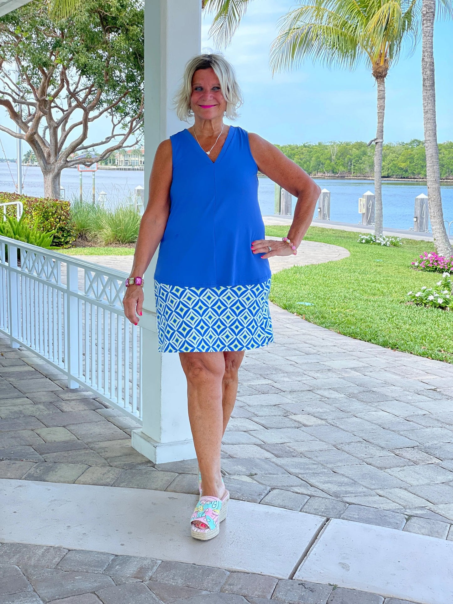 AQUA DIAMONDS SKORT