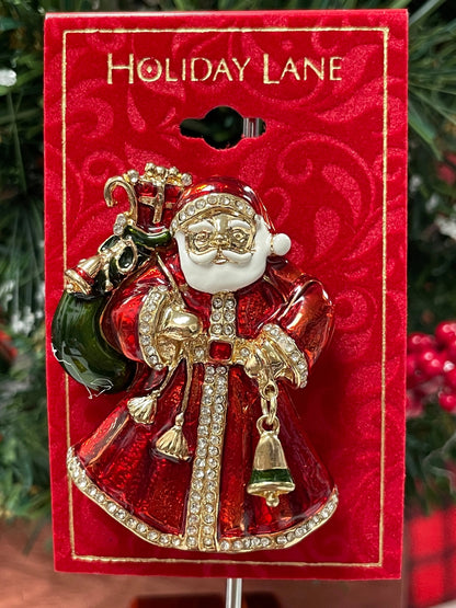 HOLIDAY SANTA CLAUS PIN