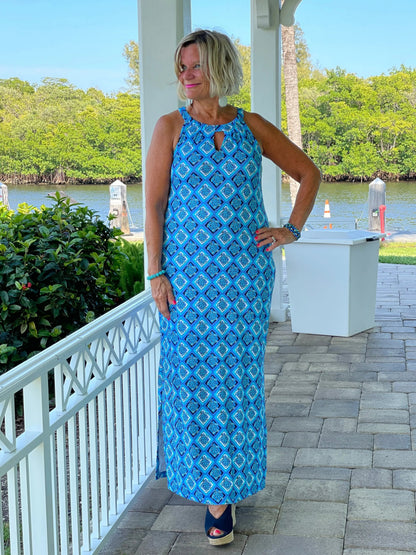 BAHAMA BLUE TURTLE KEYHOLE MAXI