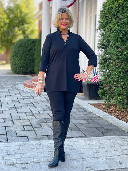 LULU-B  BLACK TUNIC