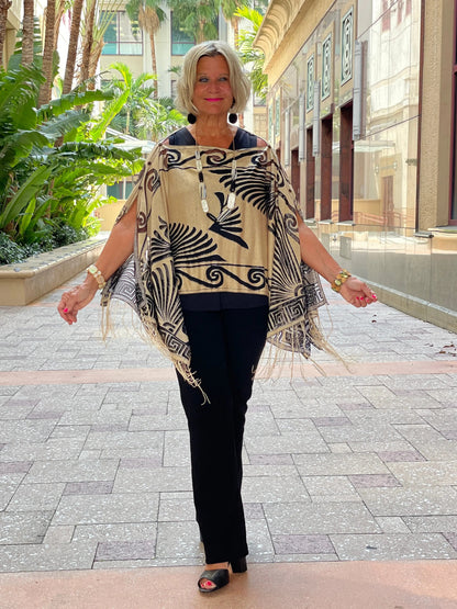 CLASSIC LOOK BURNOUT 7 WAY SCARF