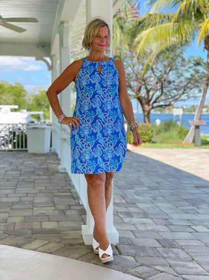 AQUA LANE KEYHOLE DRESS