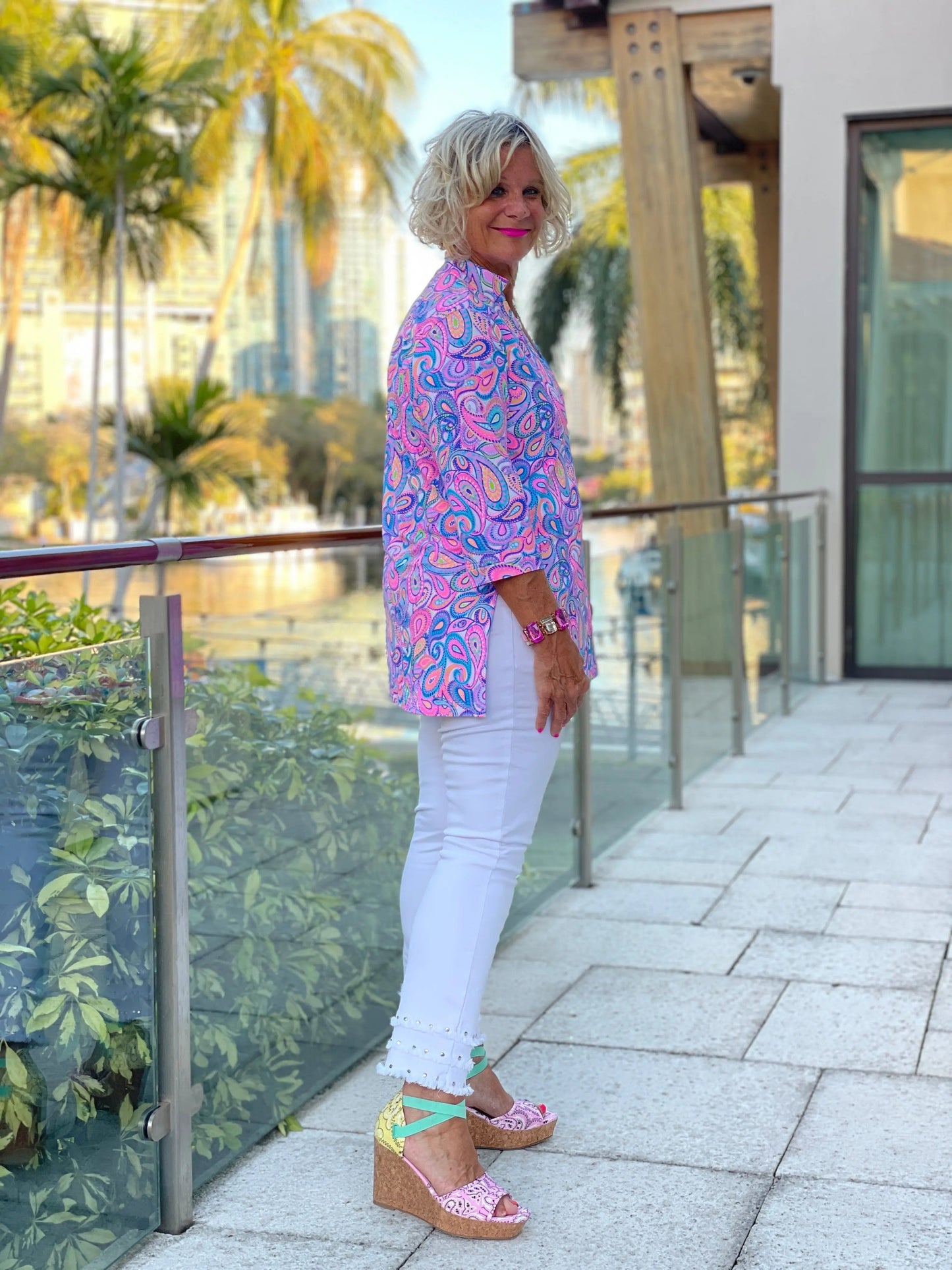 CAROLINA PAISLEY TUNIC