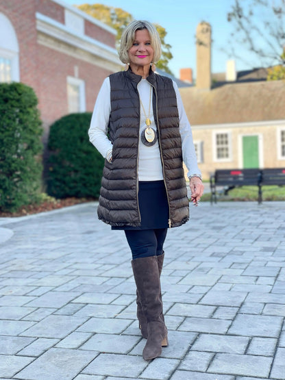 LULU-B OLIVE PUFFER VEST