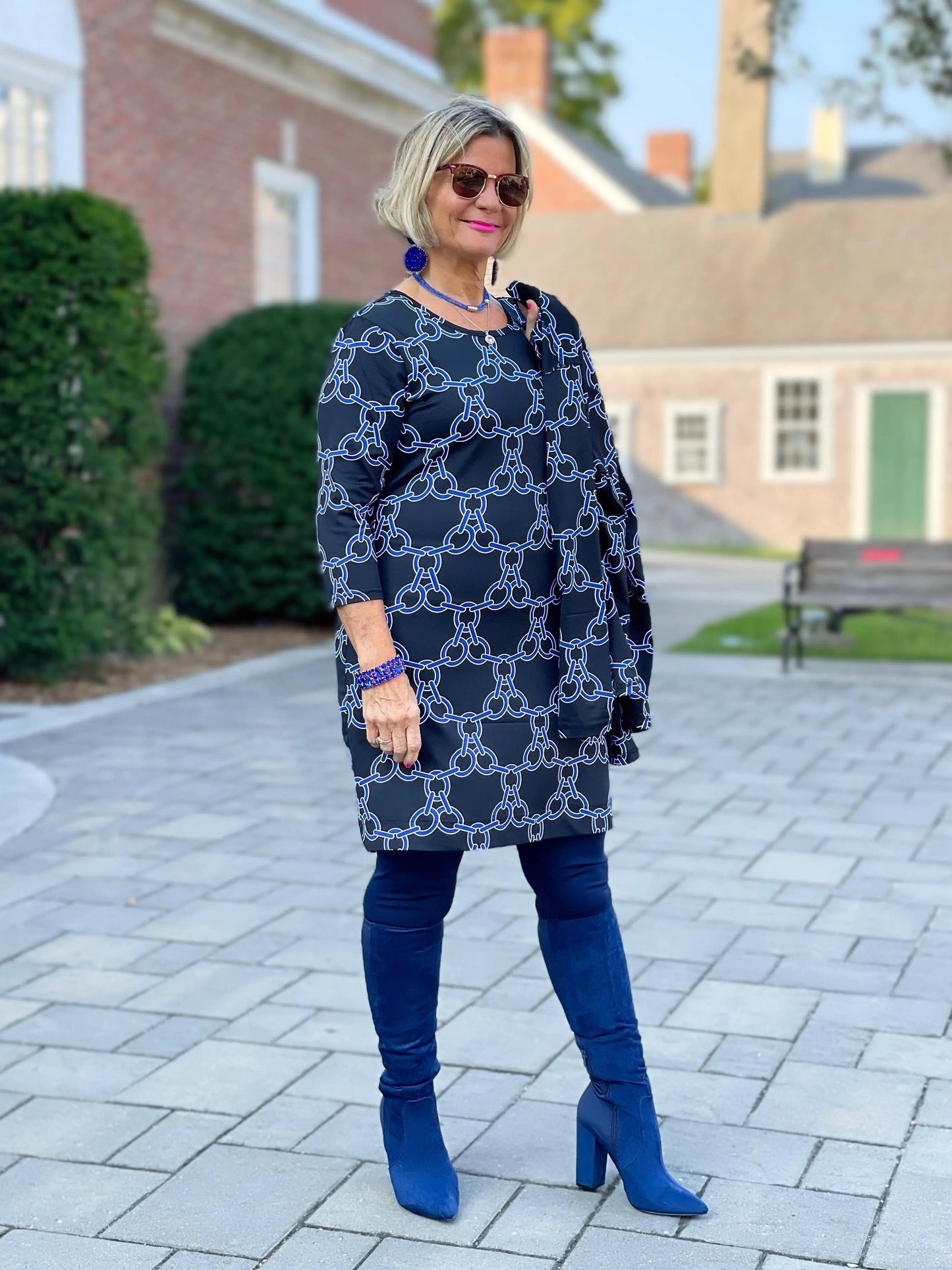 HARPER NAVY DRESS