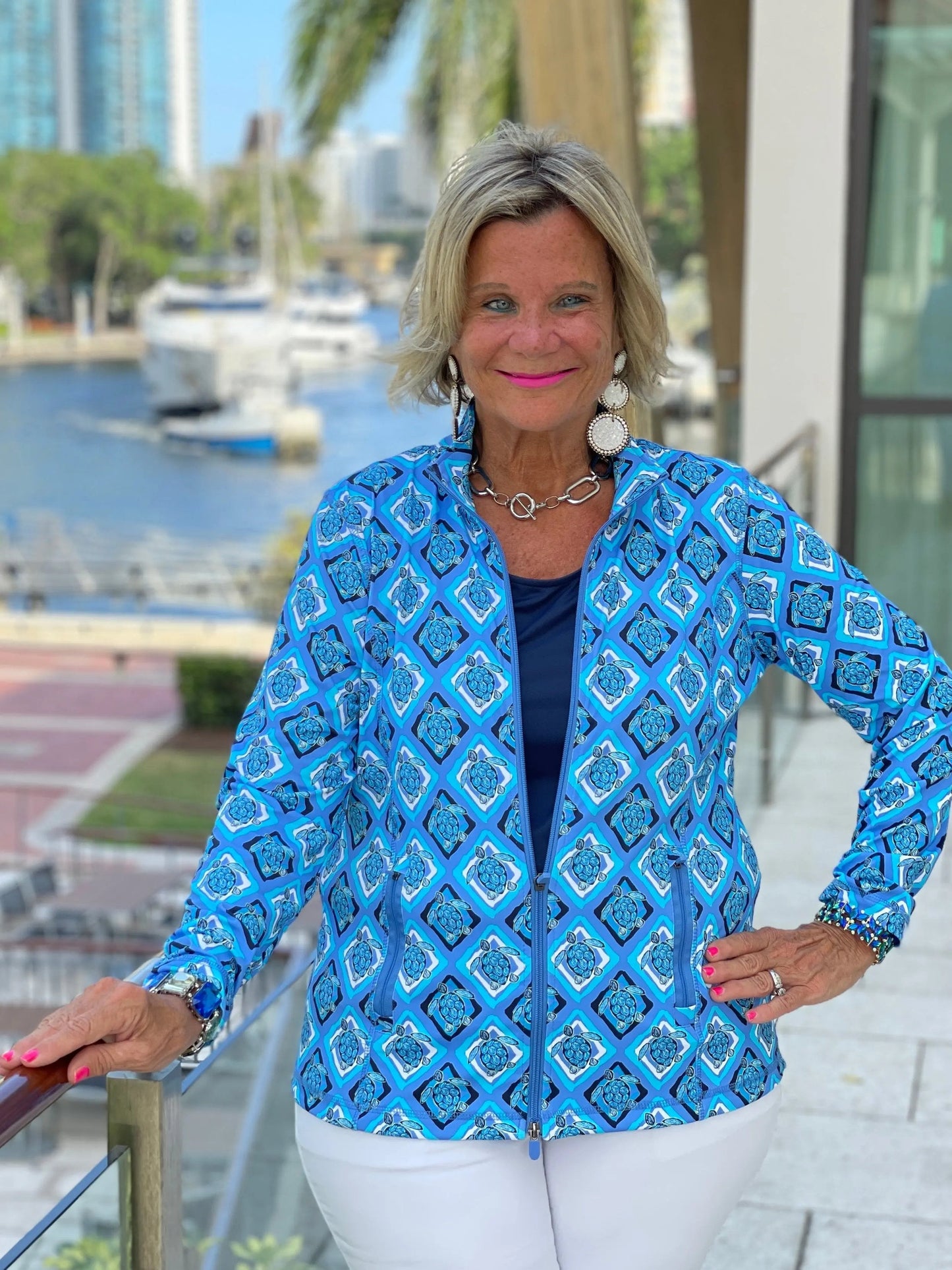 BAHAMA BLUE TURTLE FULL ZIPPER