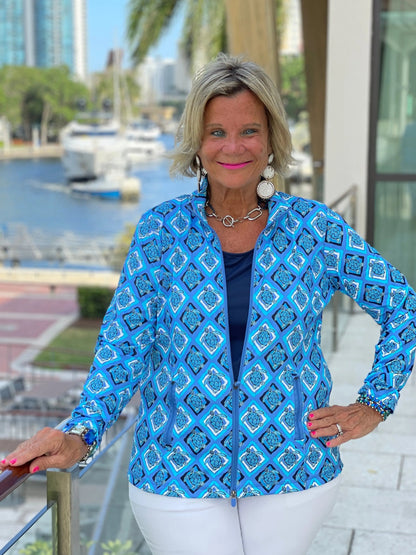 BAHAMA BLUE TURTLE FULL ZIPPER