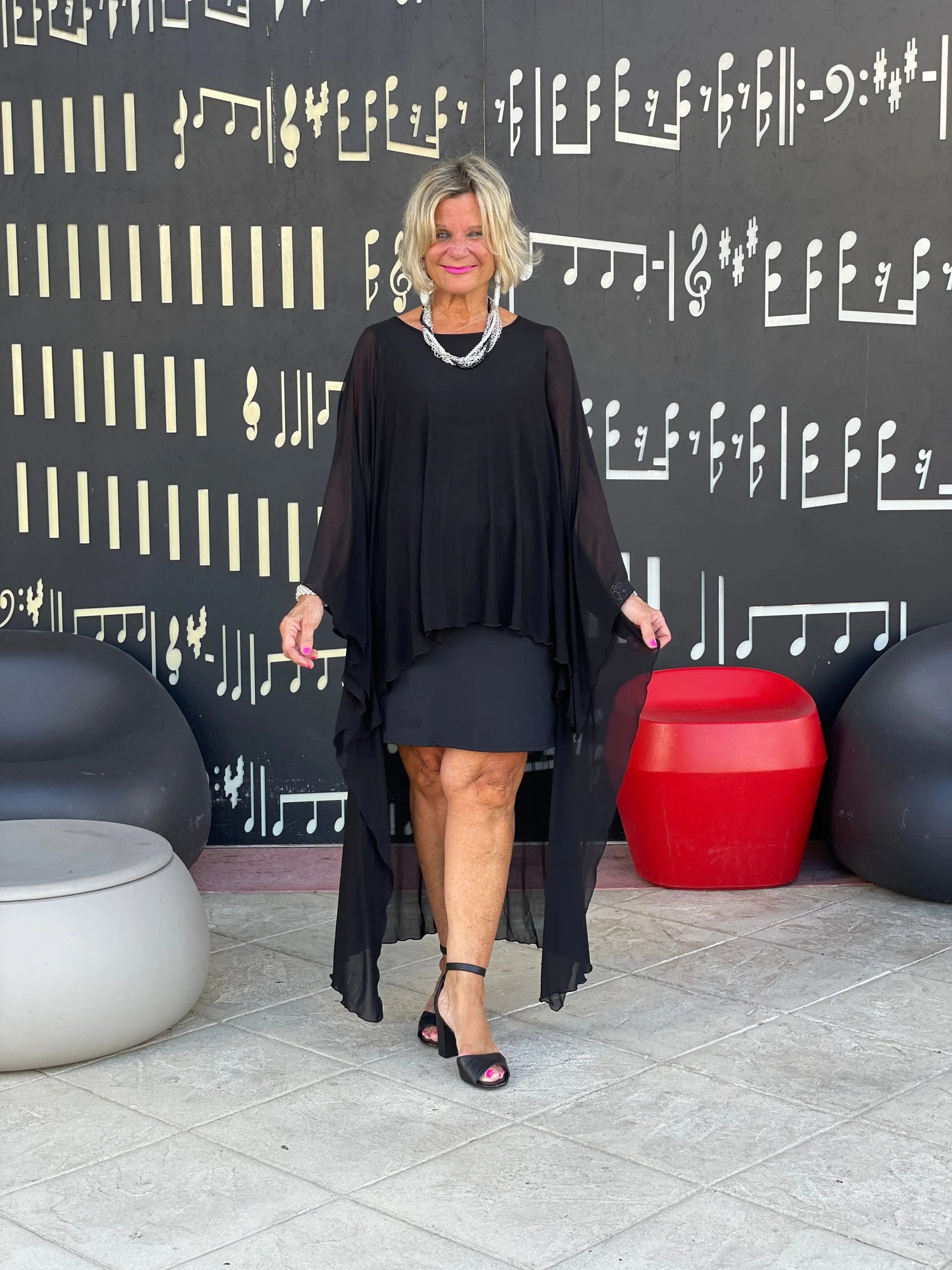 BLACK SPLASH TUNIC