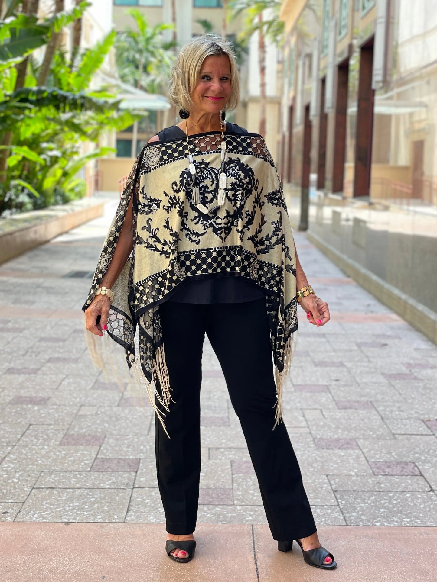 FOLLOW YOUR HEART BURNOUT 7 WAY SCARF