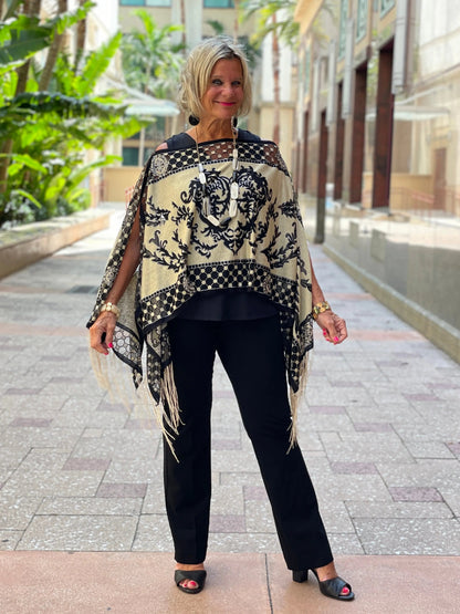 FOLLOW YOUR HEART BURNOUT 7 WAY SCARF