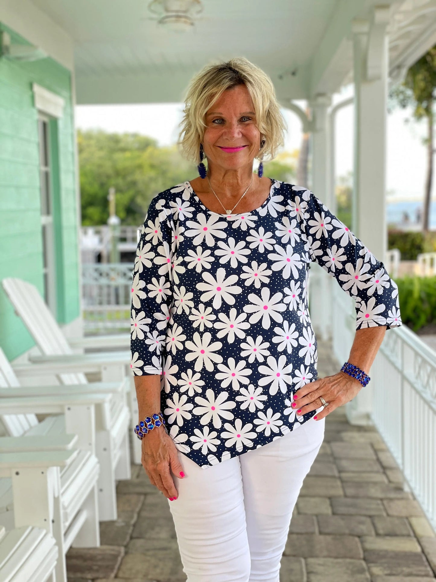 DAISY DAY ASYMMETRIC TOP