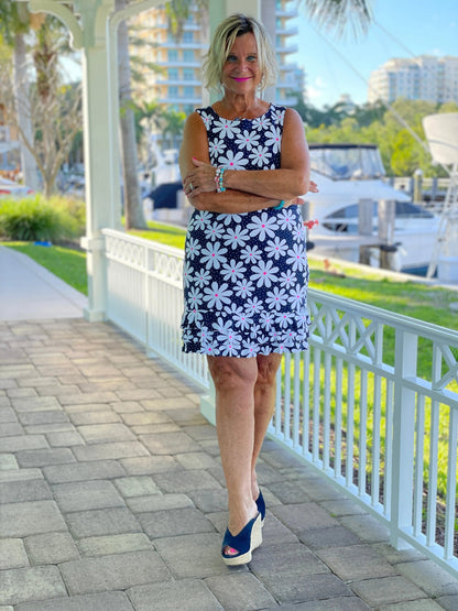 DAISY SHIFT RUFFLE DRESS