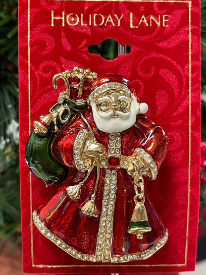 HOLIDAY SANTA CLAUS PIN