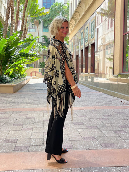 FOLLOW YOUR HEART BURNOUT 7 WAY SCARF